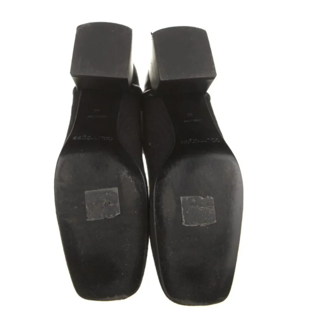 Courreges Logo Patch Over the Knee Ribbed Sock Boots 40 10